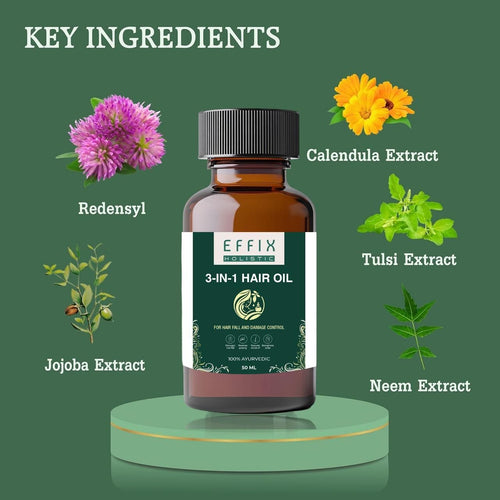 3 in 1 Hair Oil - 50ML (Pack of 2)