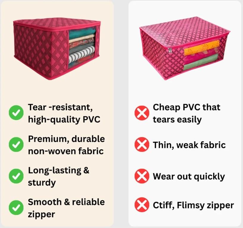 High Quality Printed Saree Cover (Pack of 3)