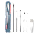 6 Pieces Ear Wax Removal Smooth Stainless Steel Kit