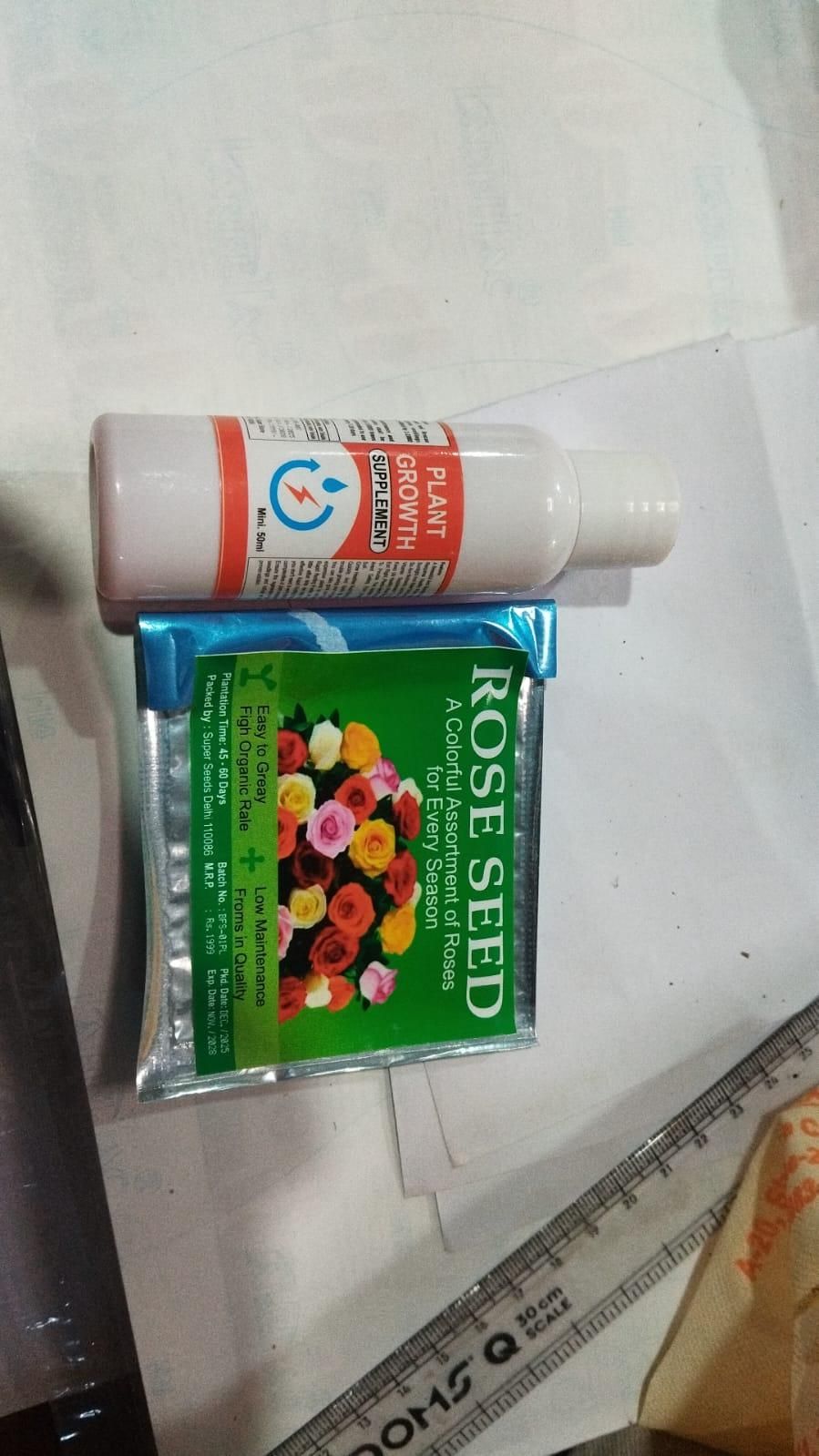 Rose seeds and Free Plant growth Serum Buy 1 Get 1 Free