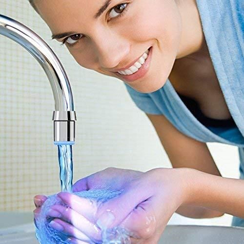Color LED Light Changing Glow Sensor Water Faucet Tap