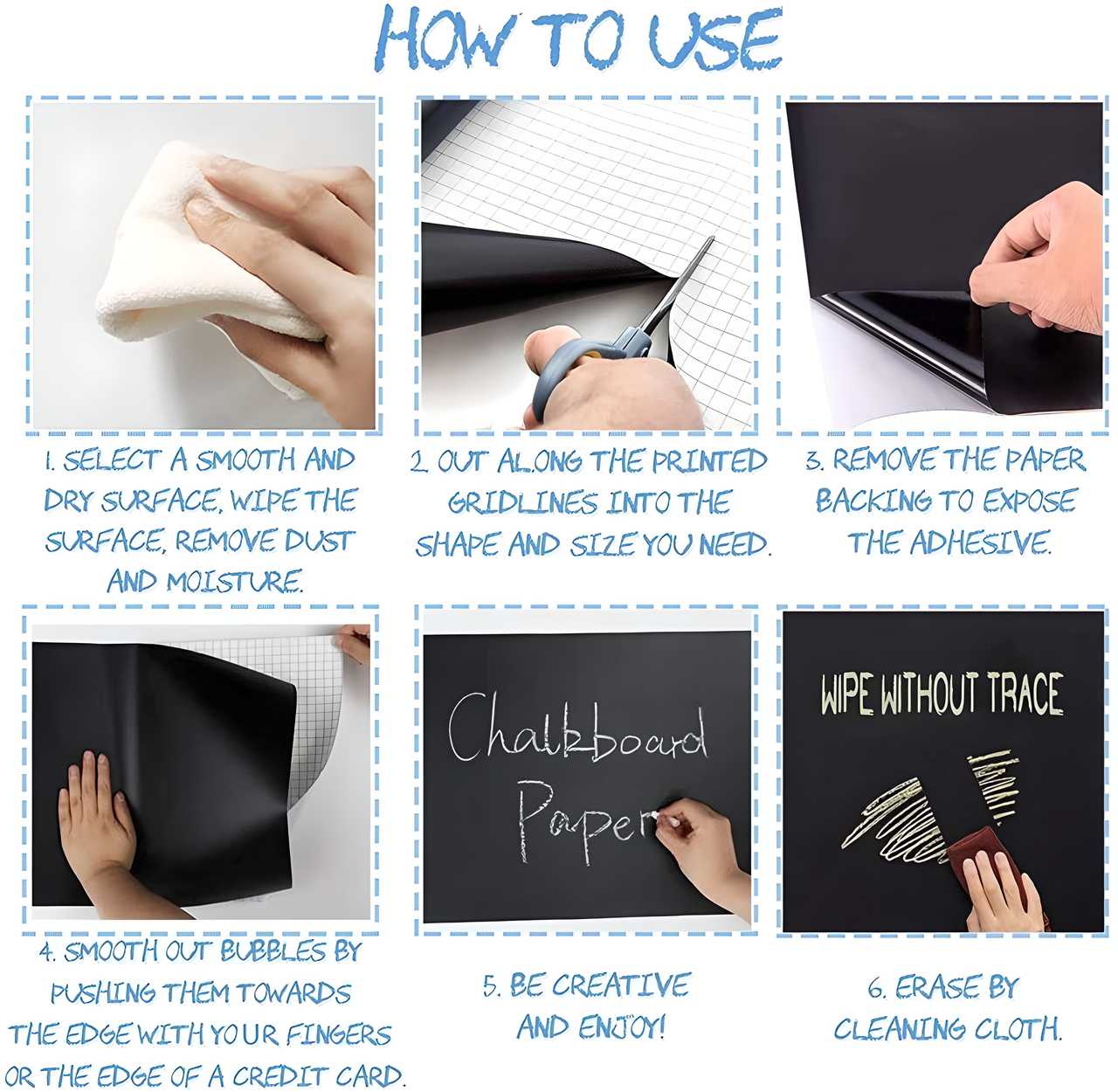 Sticker Balck Board-Wall Sticker Removable Decal Chalkboard