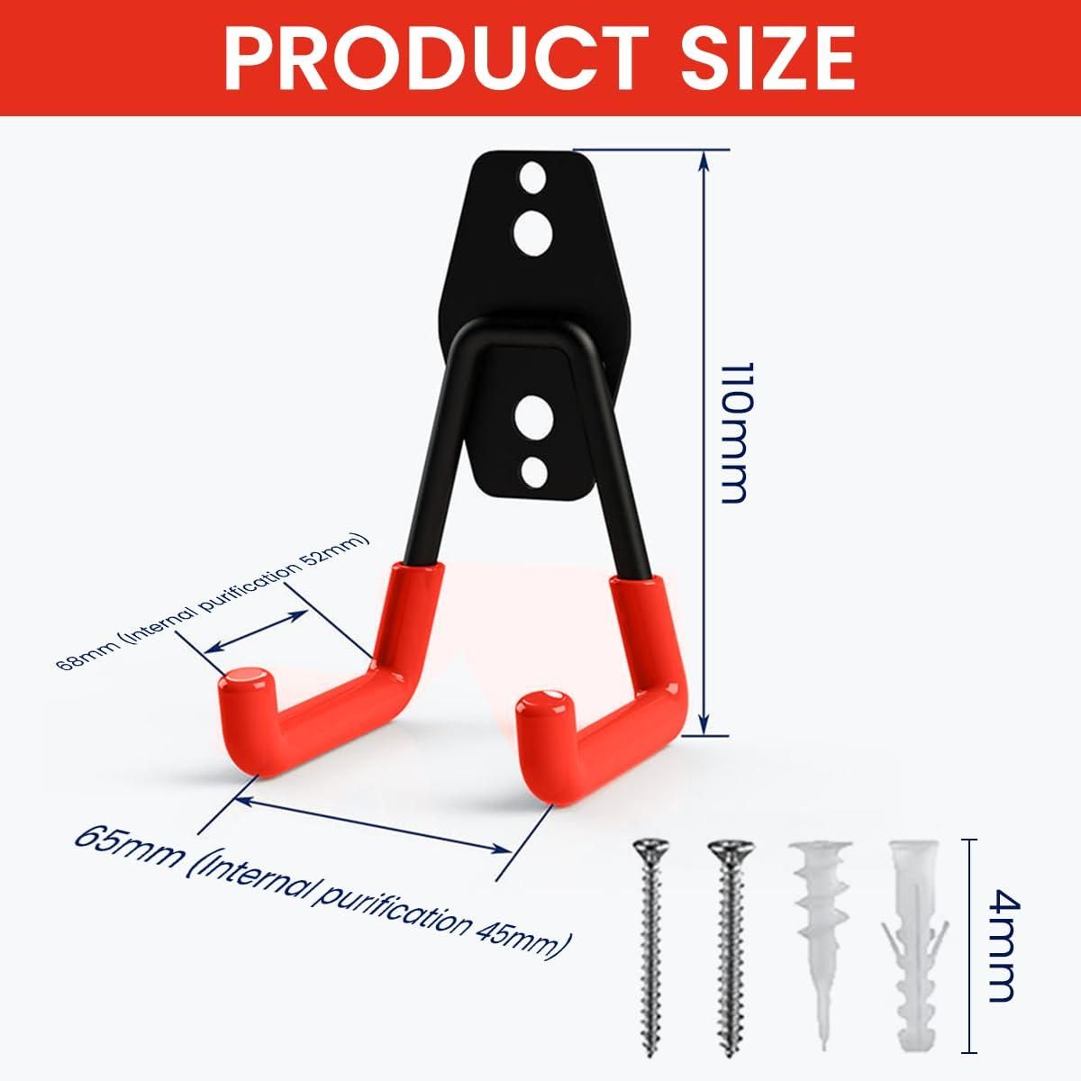 Heavy Duty Wall Hooks Pack of 2