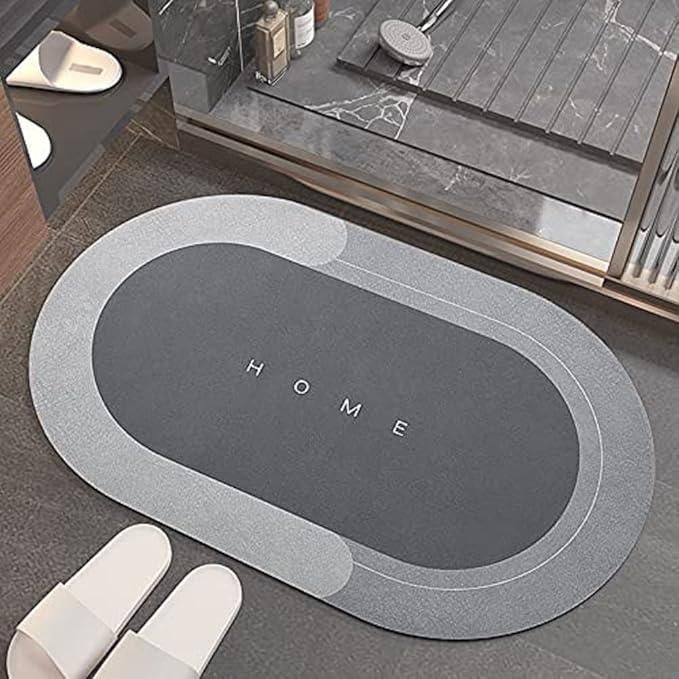 Water Absorbing Anti Slip Floor Mat, Bath Mat | Cushion Mat Super Absorbent Soft Carpet, Quick Dry Dirt Barrier For Bathroom Home, Office (40X60Cm, Assorted Color any 2)