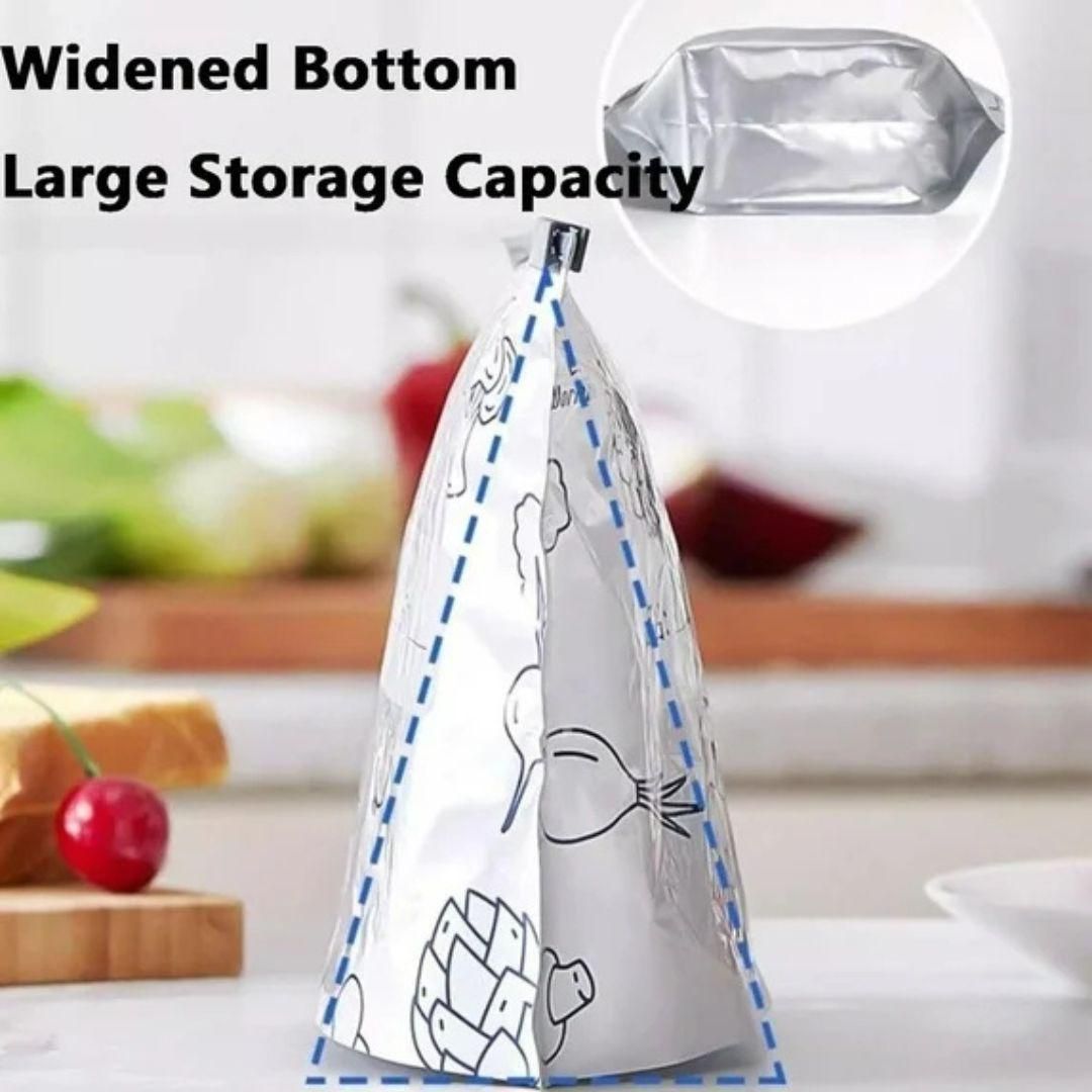 Reusable Aluminum Foil Sealable Storage Bags (Pack of 10)