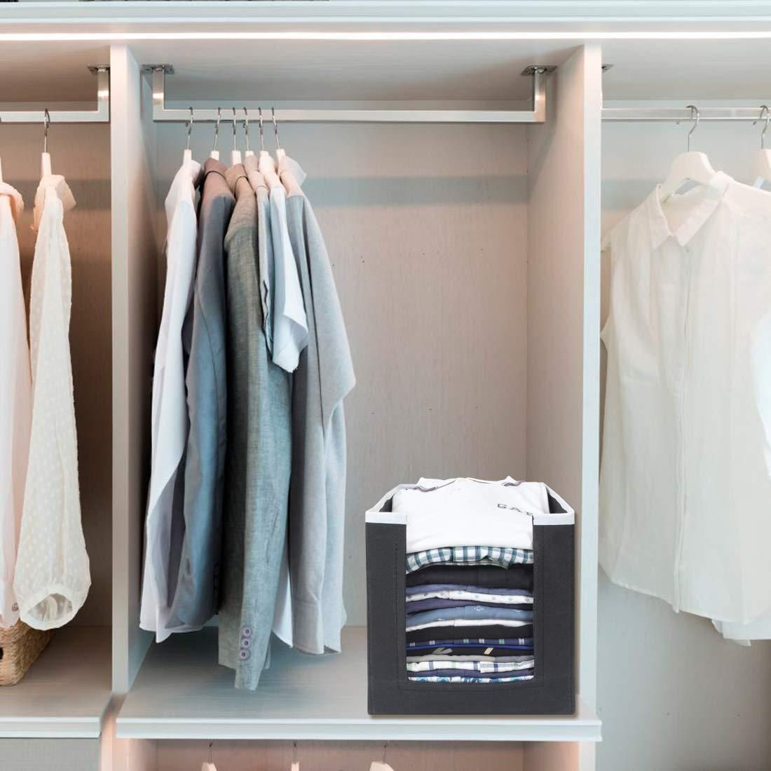 Closet Organizer-Foldable Shirts and Clothing Organizer Stackers(Pack of 3)