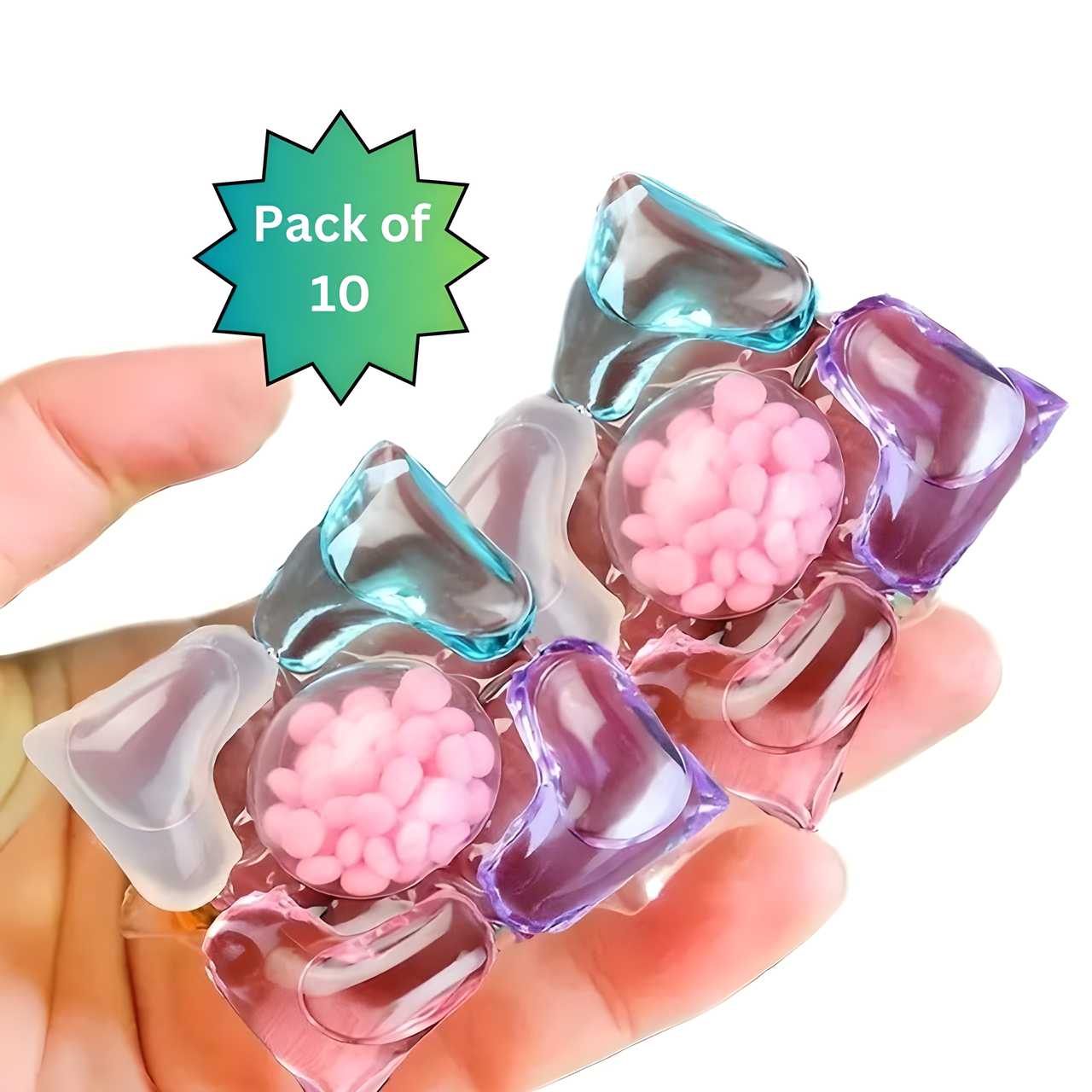 5 In 1 Laundry Detergent Soap Pods (Pack of 10)
