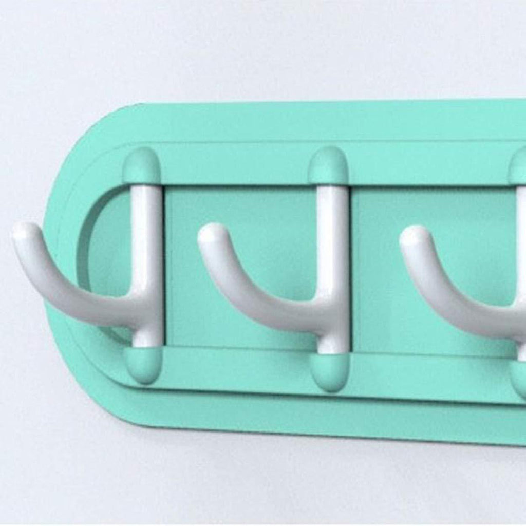 Holding Hooks-Folding Wall Mounted 6 Hooks Storage Hanging  Hook Holders
