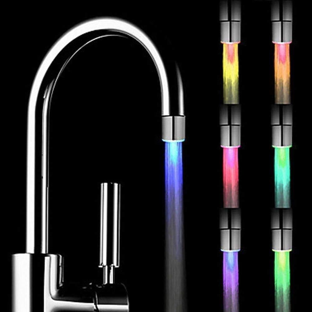Color LED Light Changing Glow Sensor Water Faucet Tap