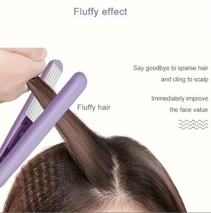 2-in-1 Mini Hair Straightener and Curler