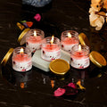 eCraftIndia Set of 5 Rose Scented Minijar Candle