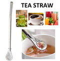 2 in 1 Stainless Steel Drinking Spoon Straws