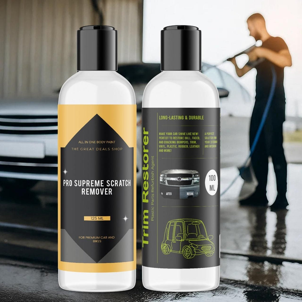 Pro Supreme Scratch Remover 125 ml and Trim Restorer 100 ml Pack of 1