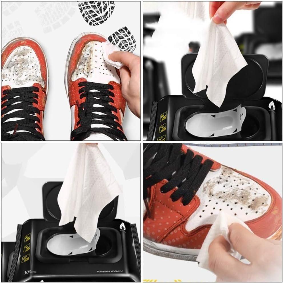 Natural Sneaker & Shoe Cleaner Wipes - Pack of 2 (160pc)