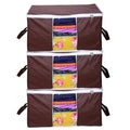 Storage Organizer- Solid Non Woven Storage Organizer (Set of 3)