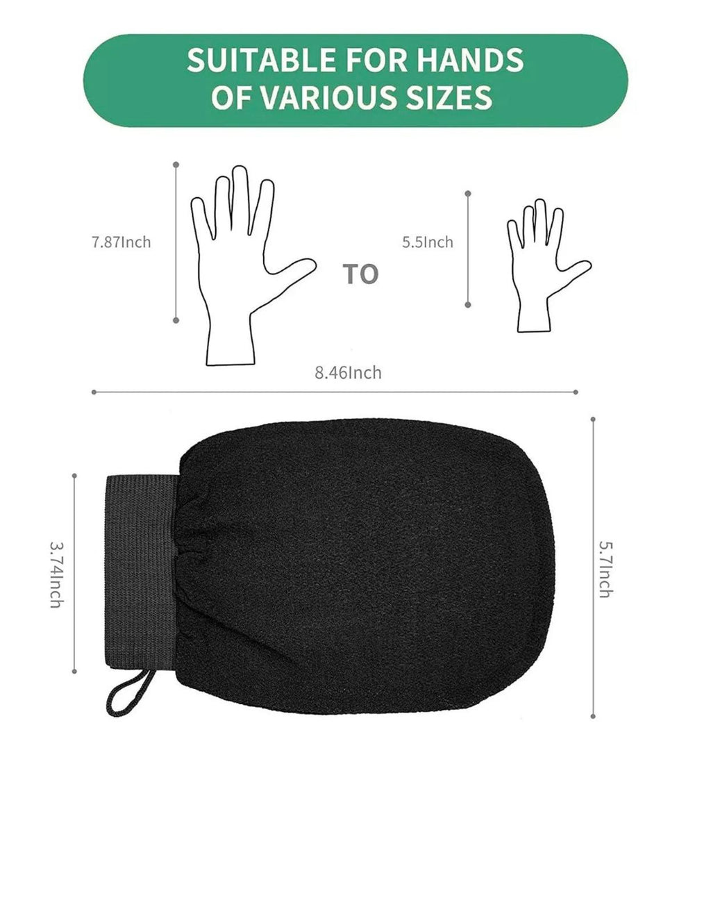 Glove Bathing Essential, Used To Remove Dead Skin