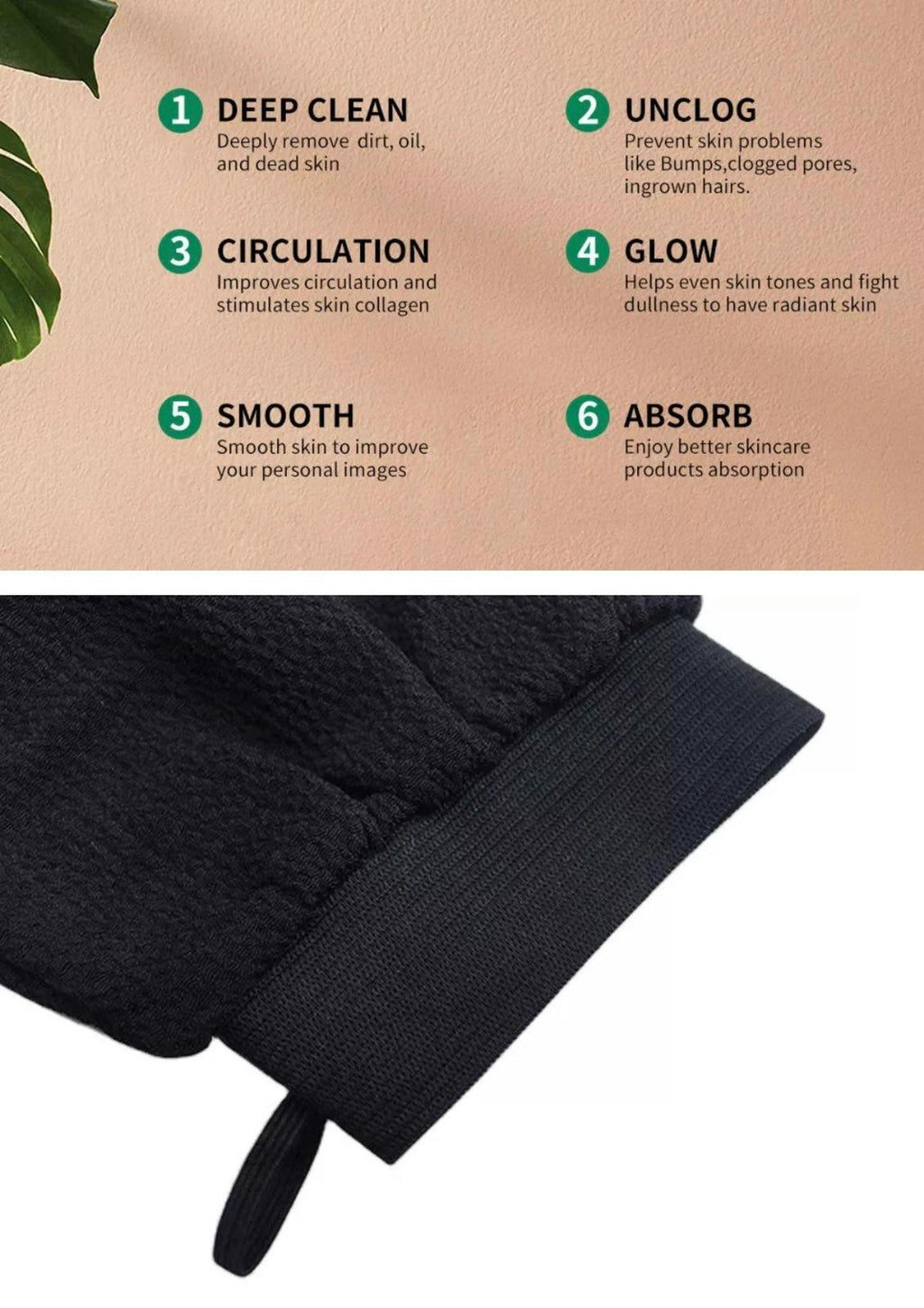 Glove Bathing Essential, Used To Remove Dead Skin