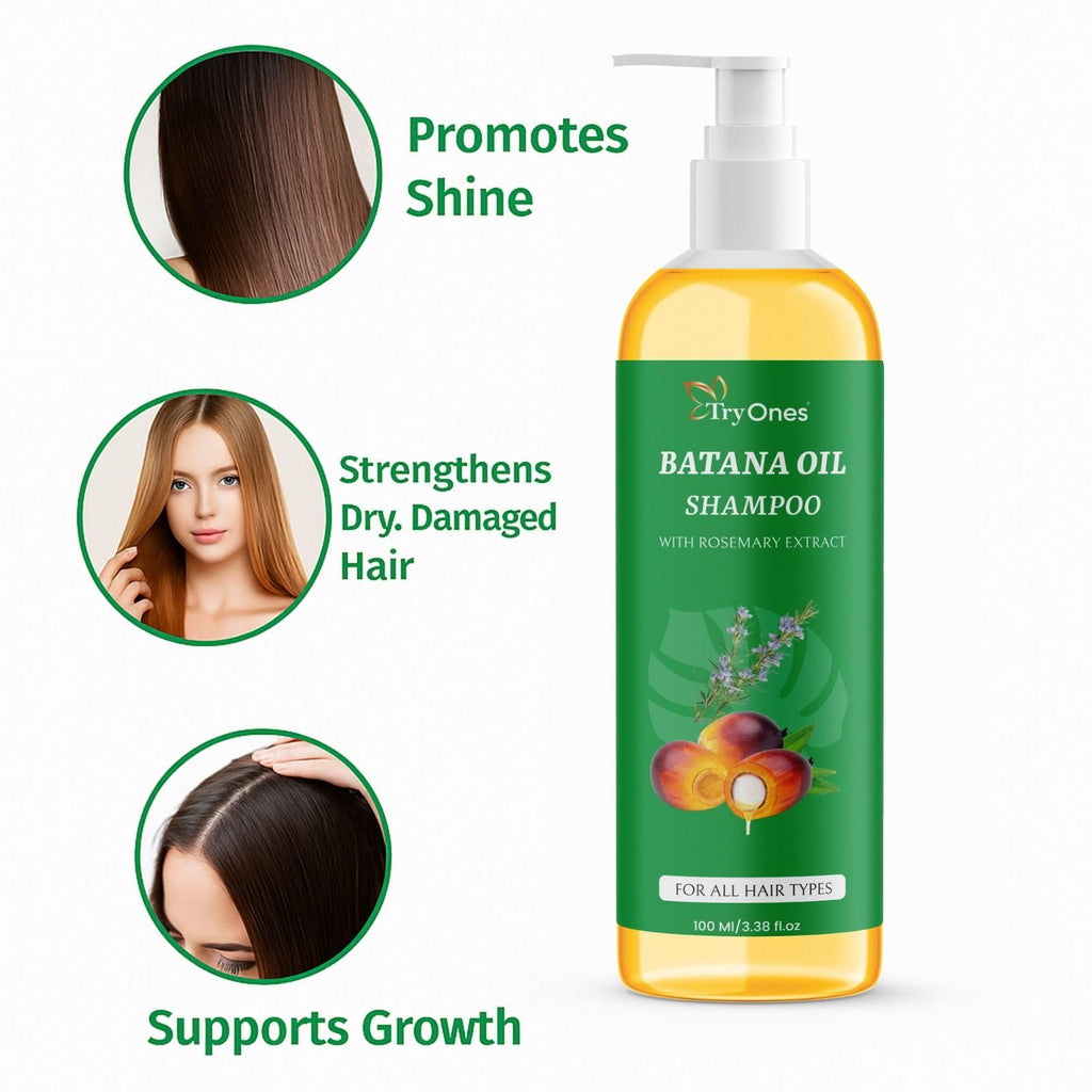 TryOnes BATANA OIL SHAMPOO with Rosemary Extract