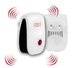 Ultrasonic Pest Repeller Machine for Mosquito Rats Cockroach Home Plug in Electric Pest Repellent Pest Control Reject Aid (Red)