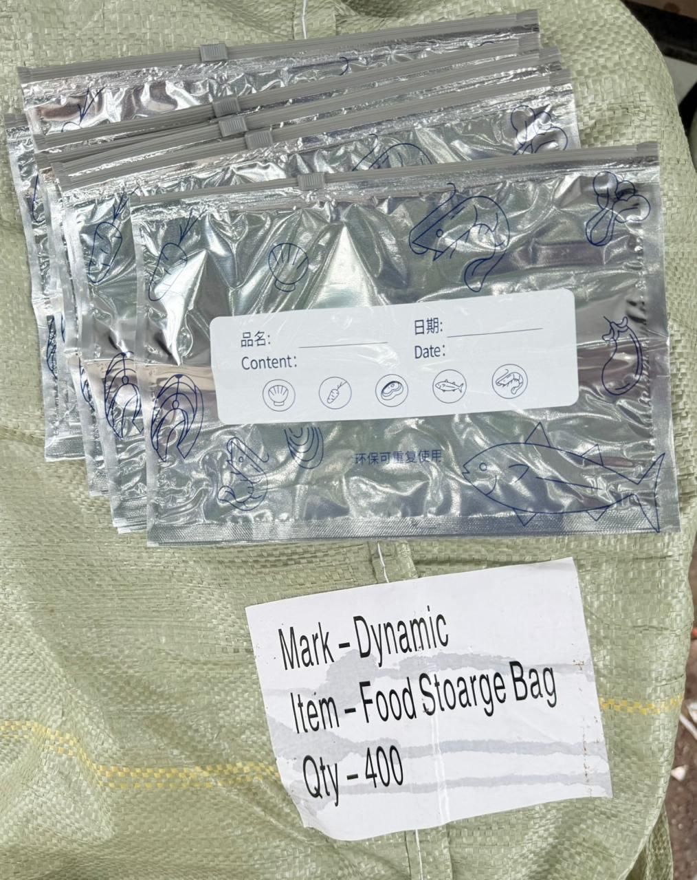 Reusable Aluminum Foil Sealable Storage Bags (Pack of 10)