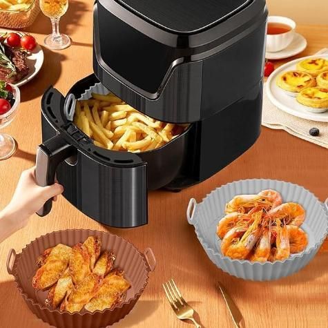 Air Fryer Silicone Baking Tray Reusable Mold