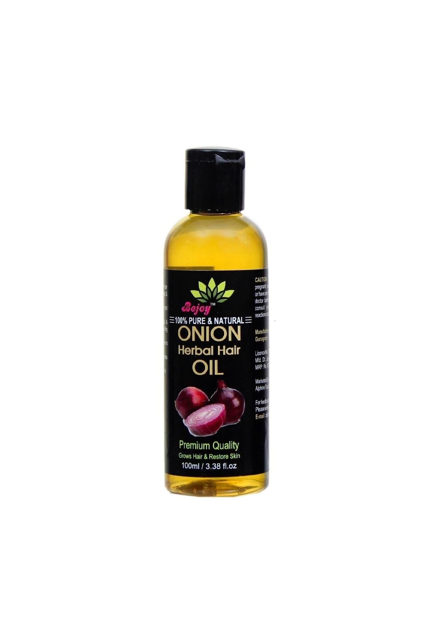 Bejoy Pure & Natural Onion Herbal Hair Oil-100ml (Pack of 1)